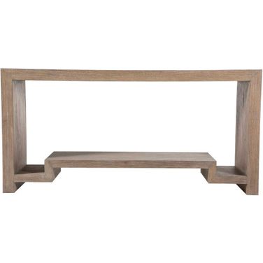 Emerson Console Table In Cerused Plateau Brown
