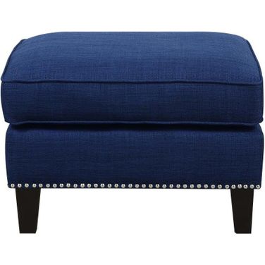 Emery Blue Ottoman
