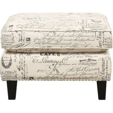Emery French Script Ottoman