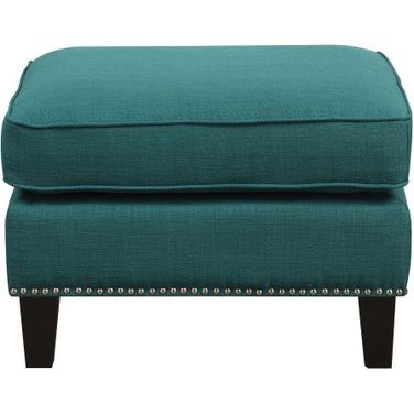 Emery Teal Ottoman