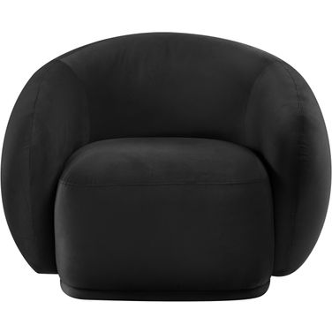 Emery Velvet Chair In Black Velvet