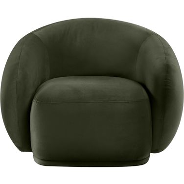 Emery Velvet Chair In Green Velvet