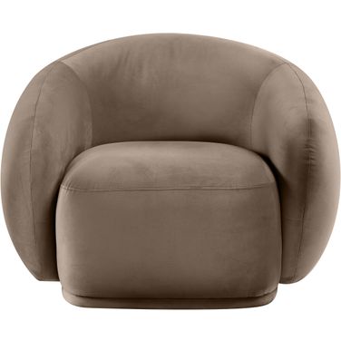 Emery Velvet Chair In Taupe