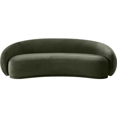 Emery Velvet Sofa In Green Velvet