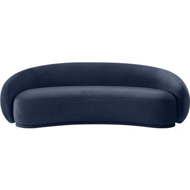 Emery Velvet Sofa In Navy Velvet