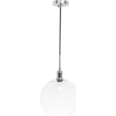 Emett 1 Light Chrome And Clear Glass Pendant LD6208C