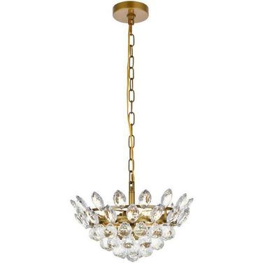 Emilia 14 Inch Pendant In Brass