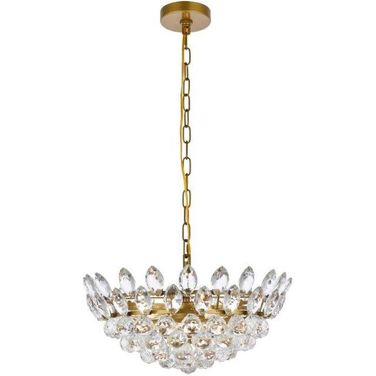Emilia 18 Inch Pendant In Brass