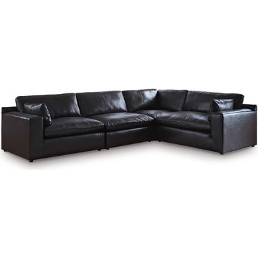 Emilia 4-Piece Sectional In Black