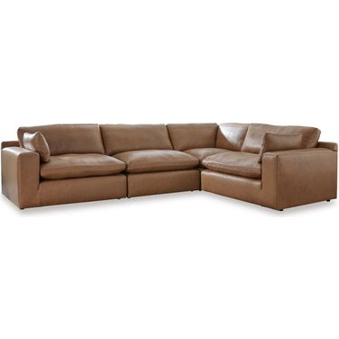 Emilia 4-Piece Sectional In Caramel