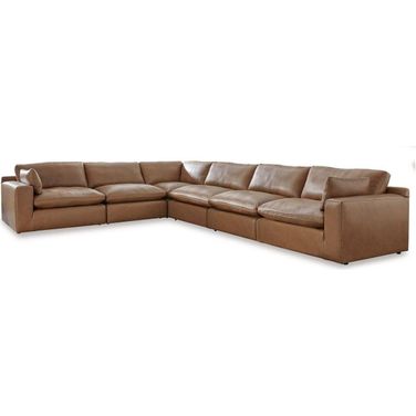 Emilia 6-Piece Sectional In Caramel