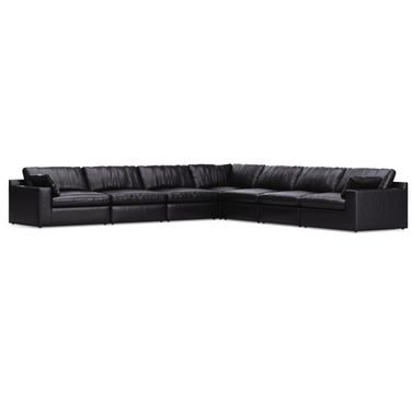Emilia 7-Piece Sectional In Black
