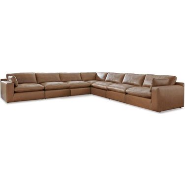 Emilia 7-Piece Sectional In Caramel