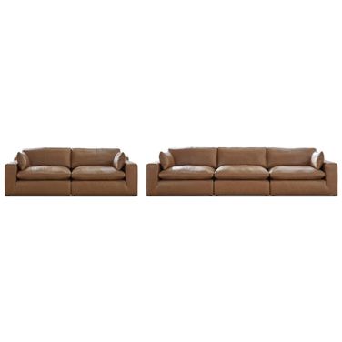 Emilia Living Room Set In Caramel