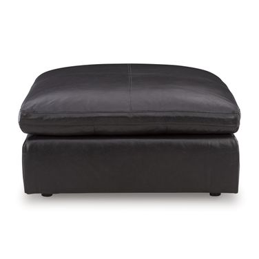 Emilia Oversized Accent Ottoman In Black