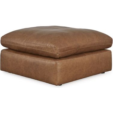 Emilia Oversized Accent Ottoman In Caramel