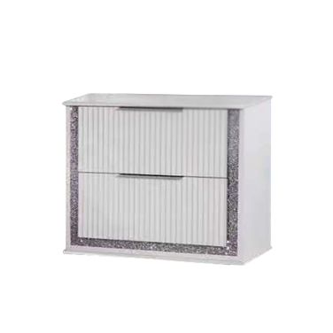 Emily 2 Drawers Nightstand In White