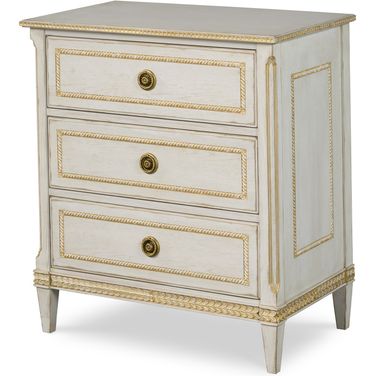 Emily Nightstand In White Wash