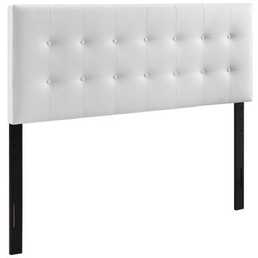 Emily White King Upholstered Vinyl Headboard MOD-5175-WHI
