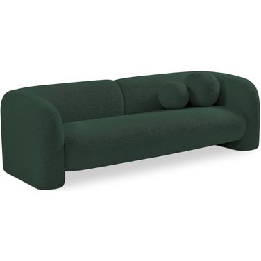 Emory Boucle Fabric Sofa In Green