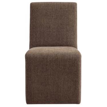 Emory Fabric Upholstered Dining Side Chair In Mocha