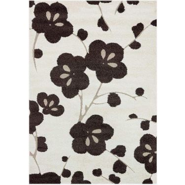 Enchant Ivory/Expresso 1'6" x 1'6" Rug