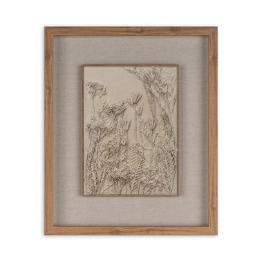 Enchanted Garden I 20 x 24 Shadow Box In Brown
