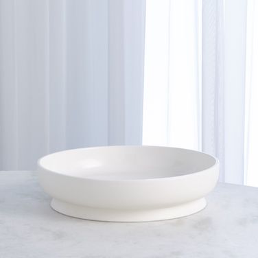 Encircle Low Bowl In Chalk