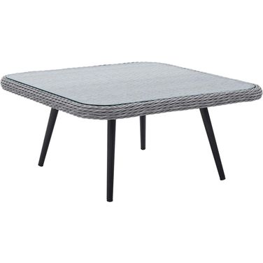 Endeavor Outdoor Patio Wicker Rattan Square Coffee Table
