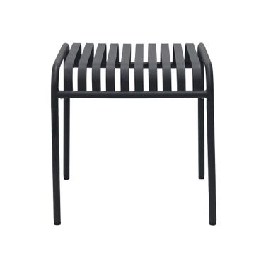 Enid 22 Inch Outdoor Side Table In Black