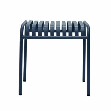 Enid 22 Inch Outdoor Side Table In Dark Blue