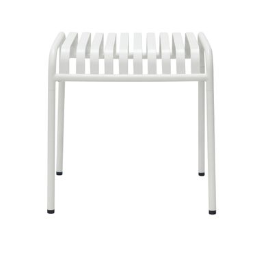 Enid 22 Inch Outdoor Side Table In White