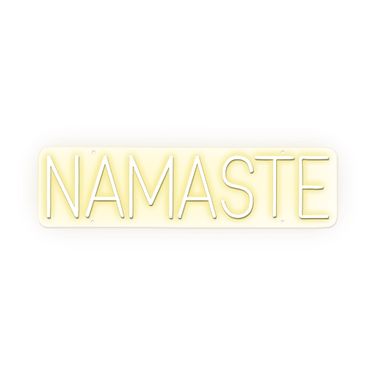 Enlightened Namaste Neon Sign In Black and White
