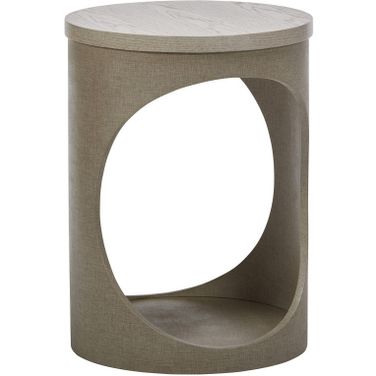 Ensemble Chairside Table In Ensemble and White Ash