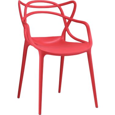 Entangled Red Dining Arm Chair
