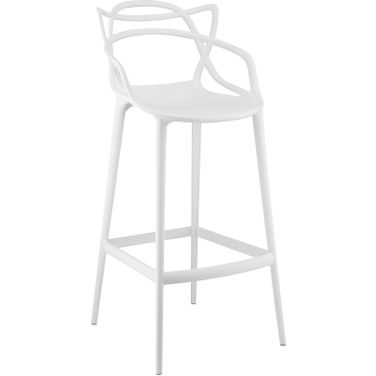 Entangled White Bar Stool
