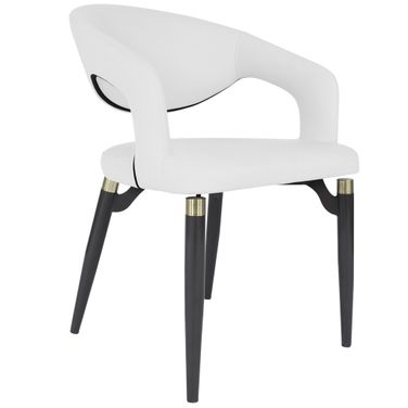 Entice Modern Dining Chair In White