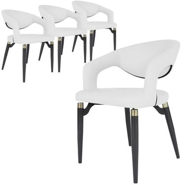 Entice Modern Dining Chair Set of 4 In White