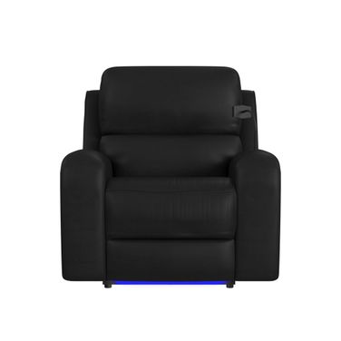 Epitome Power Glider Recliner with Heat Massage and USB In Black