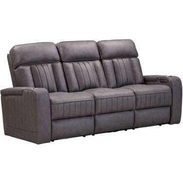 Equinox Power Reclining Sofa with Drop Down Table In Mercury