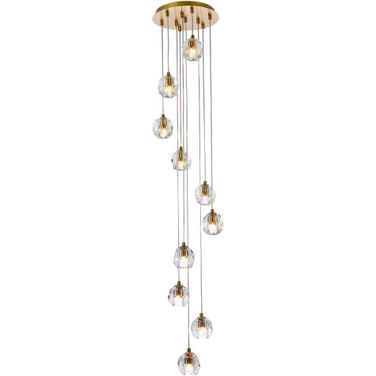 Eren 10 Lights Gold Pendant