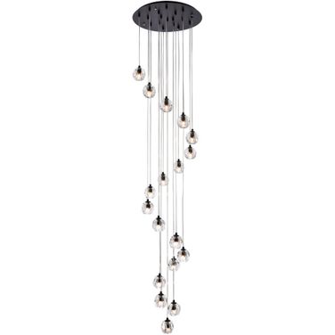 Eren 18 Lights Black Pendant 3505D20BK
