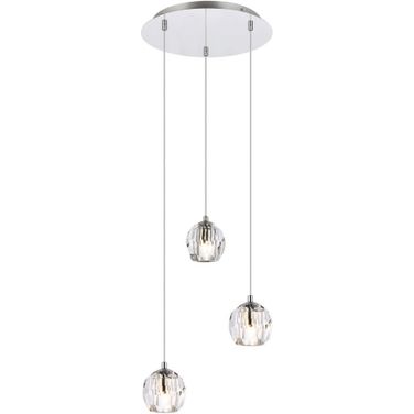 Eren 3 Lights Chrome Pendant 3505D12C