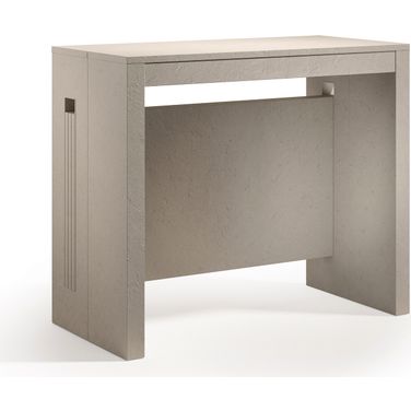Erika Textured Melamine Extendable Console Table In Beige