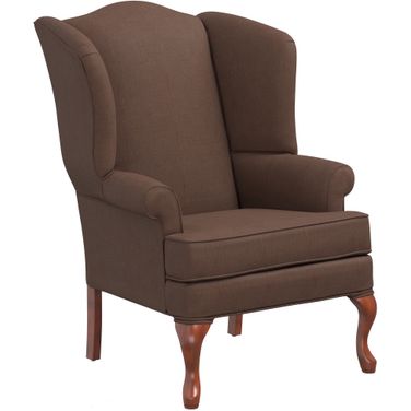 Erin Wing Back Chair In Brown
