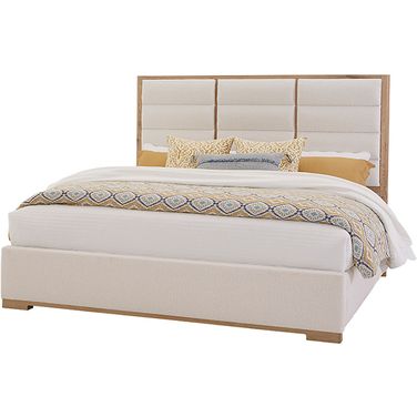 Erin's King Upholstered Bed In Bleached White
