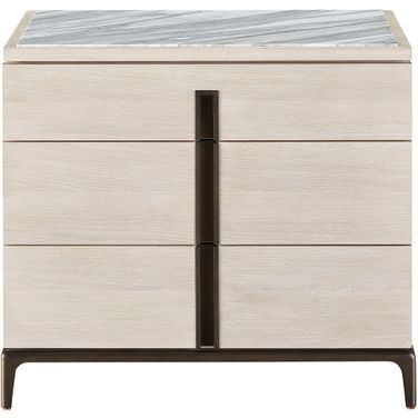 Erinn V X Universal Maren Nightstand In Silver Lining