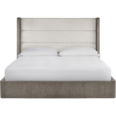 Erinn V X Universal Morada 66 Inch King Bed In Weathered Oak