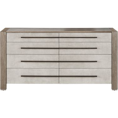 Erinn V X Universal Vista Drawer Dresser In Weathered Oak
