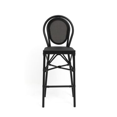 Erlend Outdoor Barstool In Black